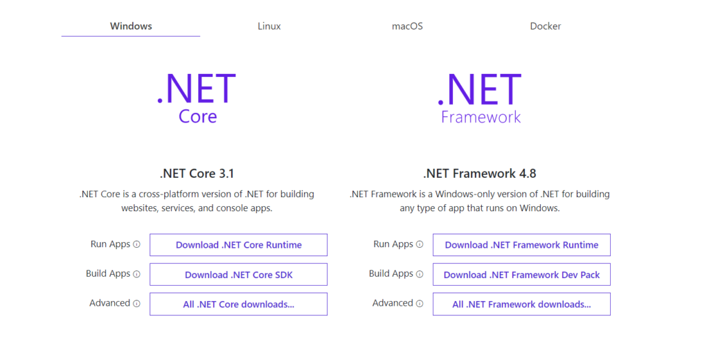 install dot net core sdk